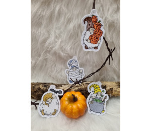 Stickserie ITH - Halloween Gnomes Anhänger